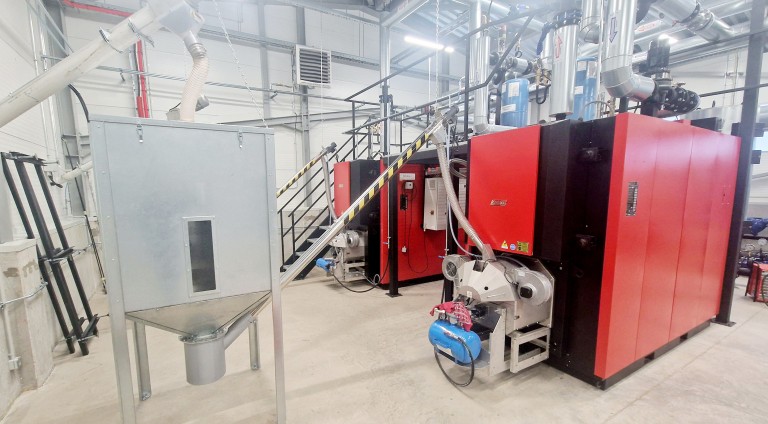 Granulu katlumāja ar kopējo jaudu 1800kw
