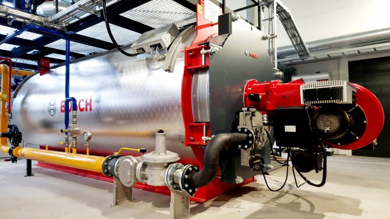 Gāzes katlu māja Bosch 4mW + 1mW. Gāzes apsaiste